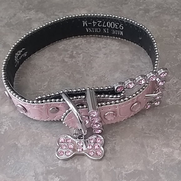Other - Blingy pink dog collar